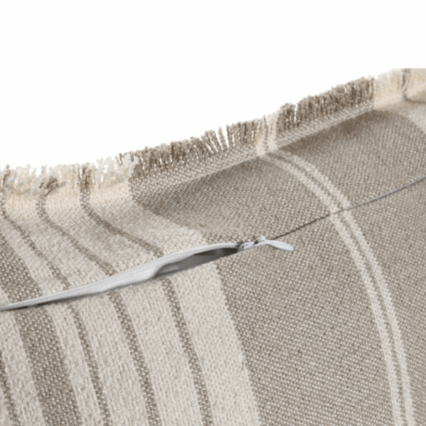 COJIN LINO GRIS RAYAS - Imagen 2